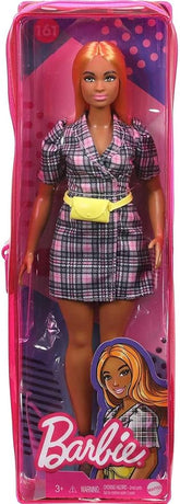 Barbie Fashionistas Doll - Puff Sleeve Plaid Blazer Dress
