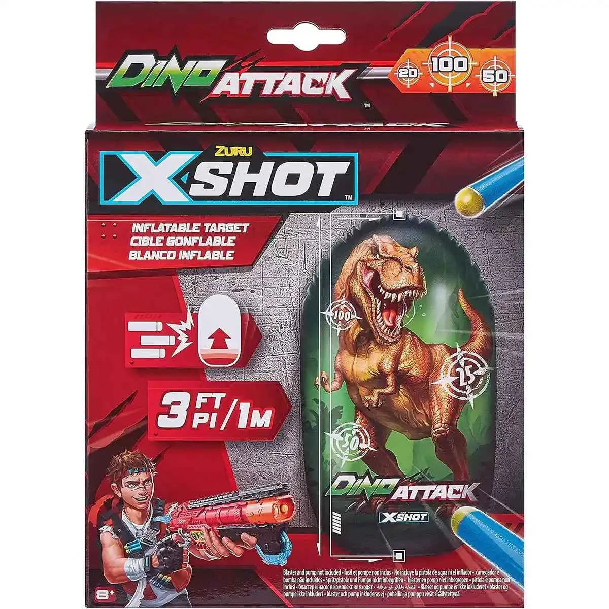 X-Shot Dino Attack-Inflatable Dino Target - Kiddy Zone