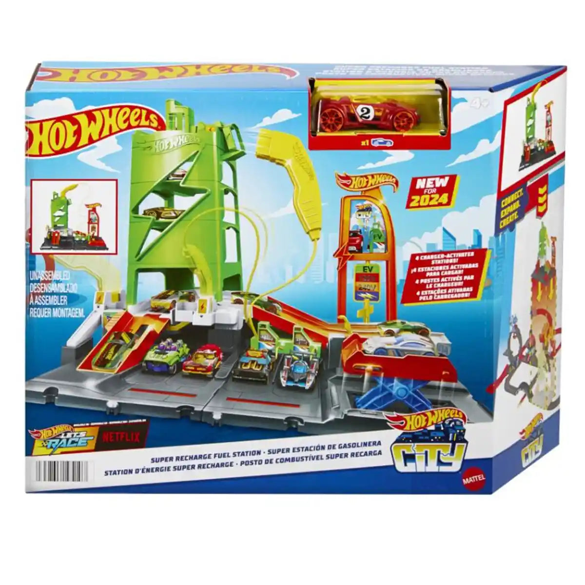 Hot Wheels City Super Fuel Station Station - Kiddy Zone