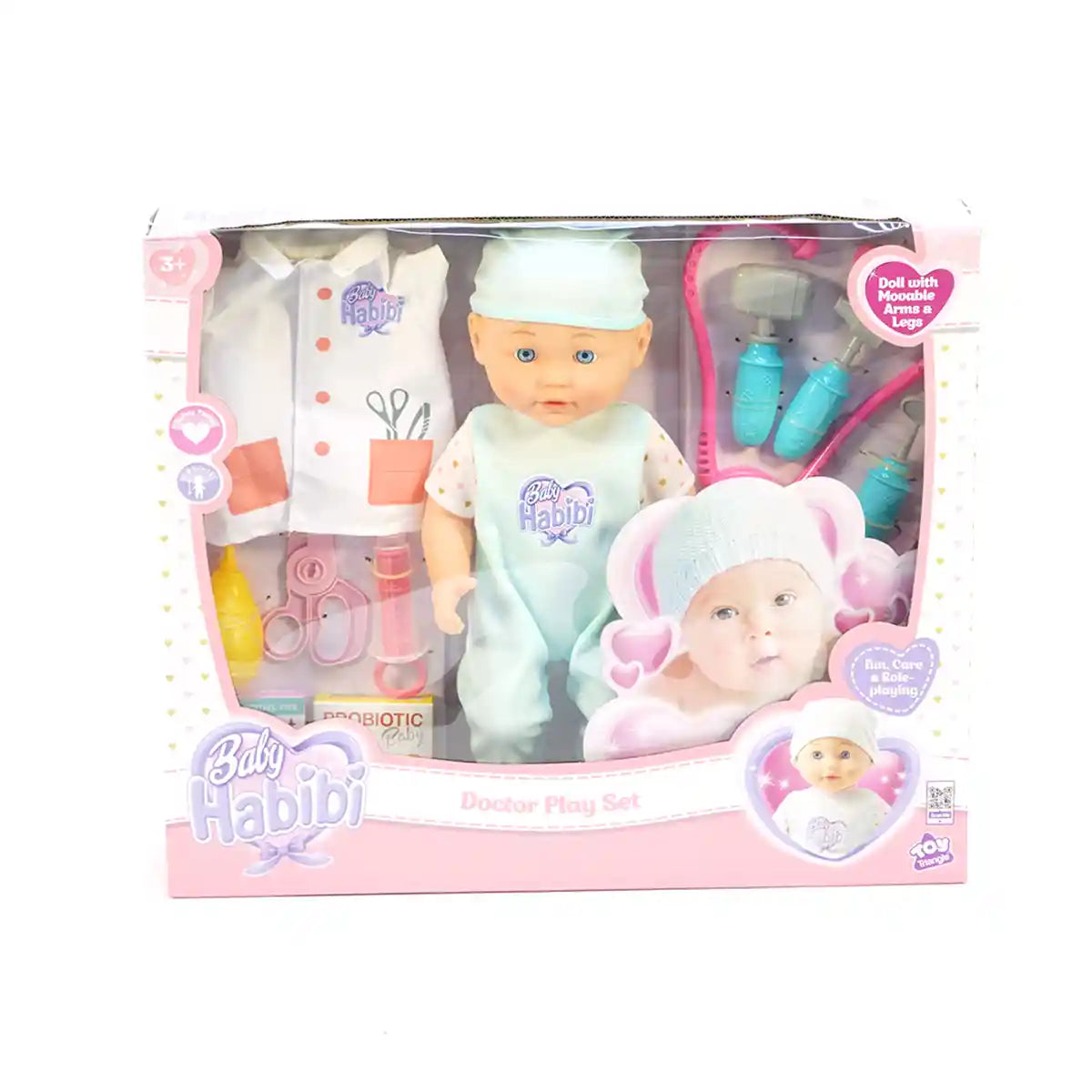 Baby Habibi Doll Doctor Play Set 14inch - 3yrs+ - Kiddy Zone