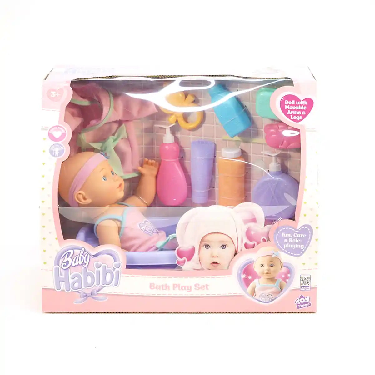 Baby Habibi Doll Bath Play Set 14inch - 3yrs+ - Kiddy Zone