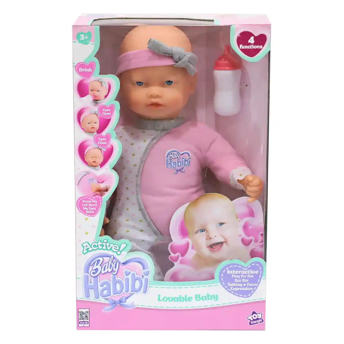 Baby Habibi Doll Lovable Baby 16inch (Active) - Kiddy Zone