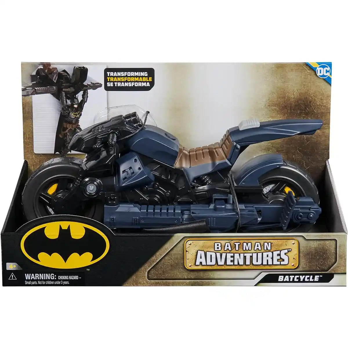 DC Batman Adv Batcycle & Acc (12"Scale) - Kiddy Zone