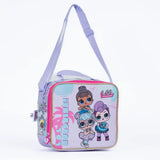 LOL Trolley Bag 2 Main Compartments and 2 Side Pockets 16 W/ LUNCH BAG& PENCIL CASE - Kiddy Zone