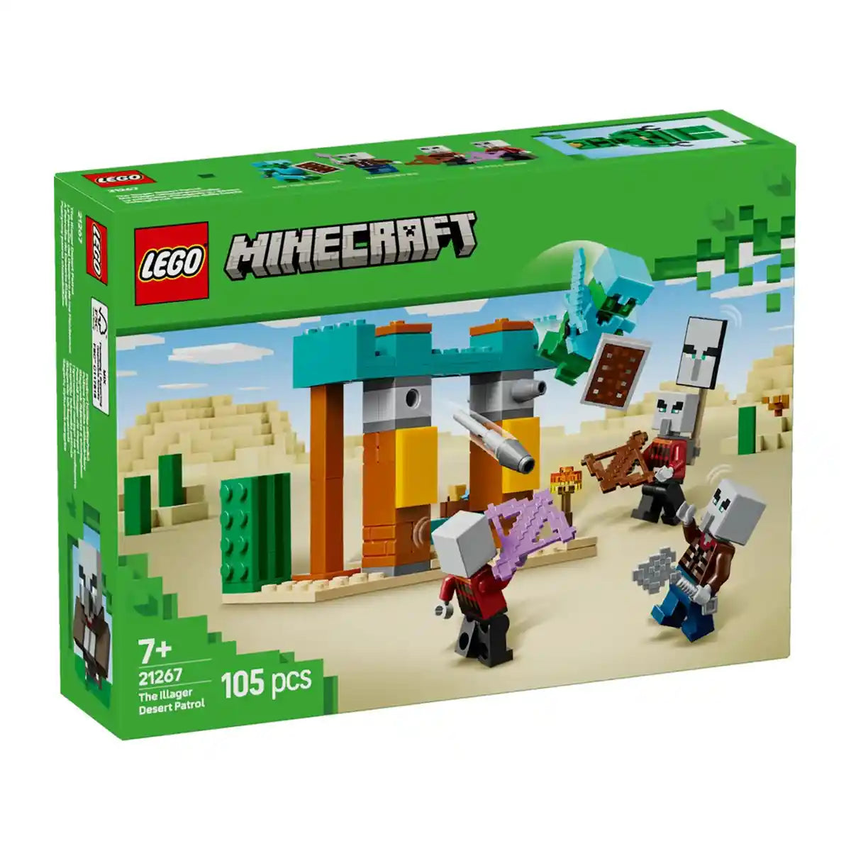 LEGO Minecraft The Illager Desert Patrol Gaming Kit for Kids 21267 - Kiddy Zone