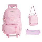 Trolley 1 Main Compartments and 2 Front Pockets and 1 Side Pockets 18" W/ LUNCHBAG&PENCILCASE
