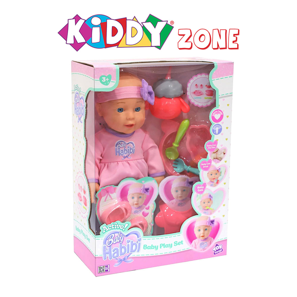 Baby Habibi Doll Baby Playset 12inch (Active) - Kiddy Zone
