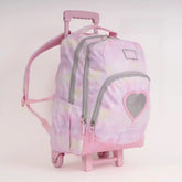 PAUSE Trolley 2 Main Compartments and 1 Front Pocket and 2 Side Pockets 18" W/ LUNCH BAG&PENCIL CASE - Kiddy Zone