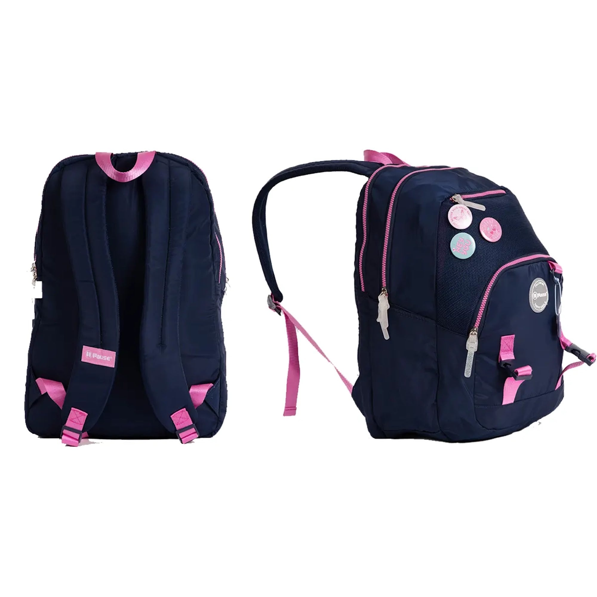 Backpack 2 Main Compartments 1 Front Pocket,1TopZipper and 2 Side Pockets 18" W/ LUNCHBAG&PENCILCASE
