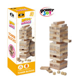 P.JOY WOODEN TOWER BLOCKS 54PCS 4DICES