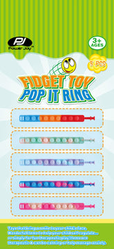 P.JOY FIDGET TOY POP IT RING 5PCS