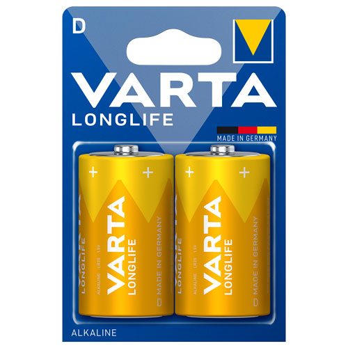 VARTA LONG LIFE  D 2PCS/PCKT