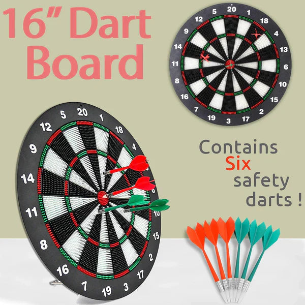 16" Dart Game W/ 6 Darts