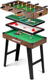 Wooden 4-in-1 (Soccer, Table Tennis, Hockey, Pool) Table Game (87x43x73)