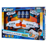 X-Shot Excel - Combo Pack (2  Kickback,2 REFLEX 6, 3Cans,48Darts)