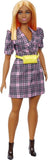 Barbie Fashionistas Doll - Puff Sleeve Plaid Blazer Dress