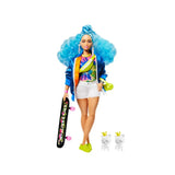 Barbie Fashionistas Extra Doll-Blue Curly Hair