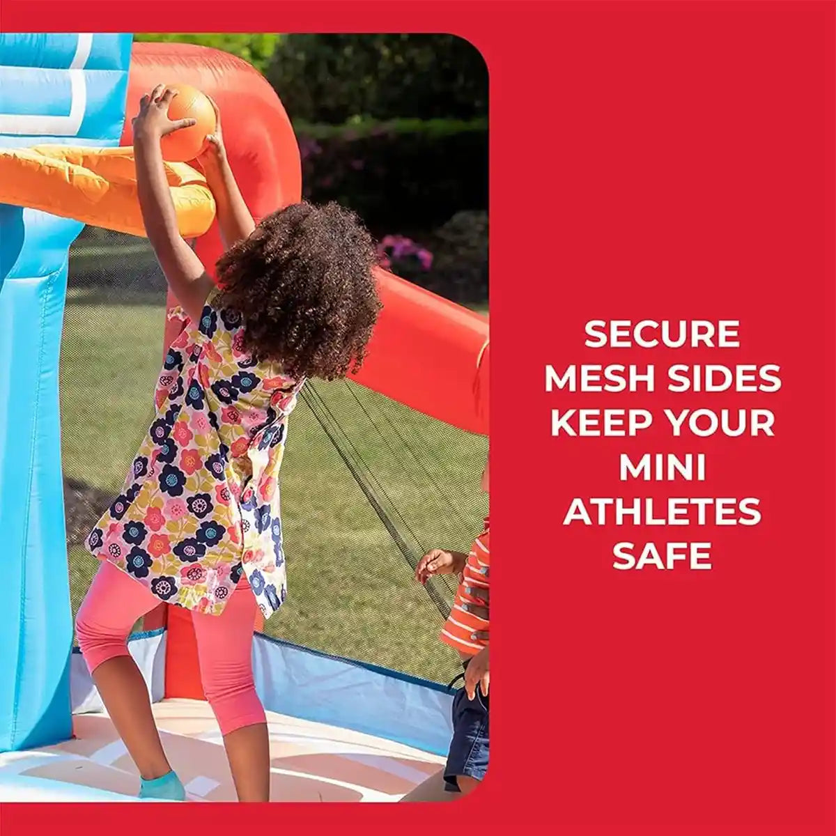 Max Sports Full Court Basketball N Slide Bouncer w/ Extra Heavy Duty Blower