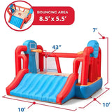 Max Sports Full Court Basketball N Slide Bouncer w/ Extra Heavy Duty Blower