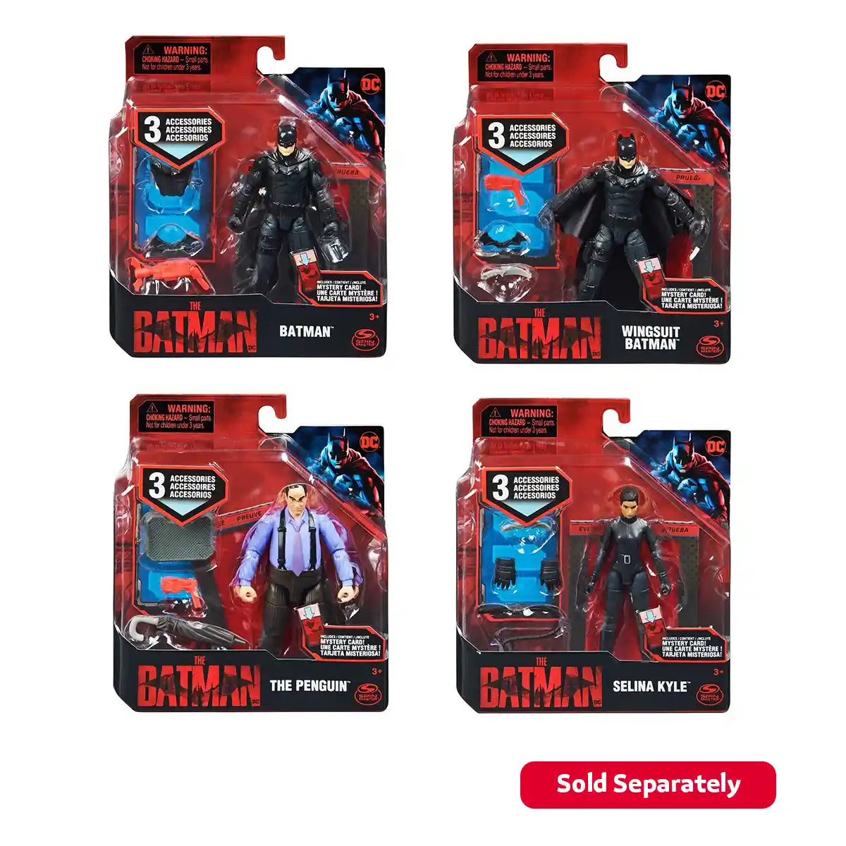 DC Batman Movie Fig 4" Basic BatmanAsst.