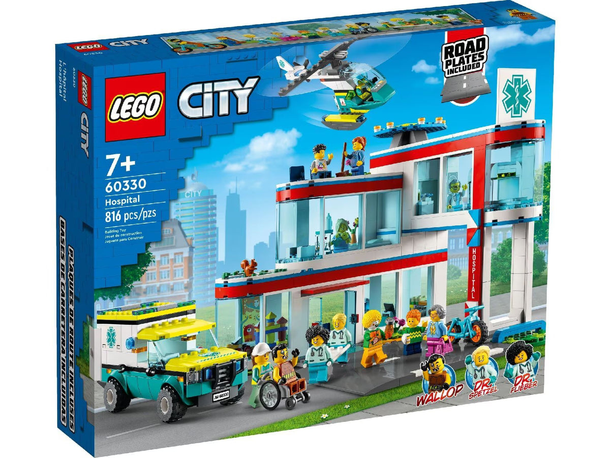 LEGO® City Hospital 60330 Building Kit (816 Pieces)