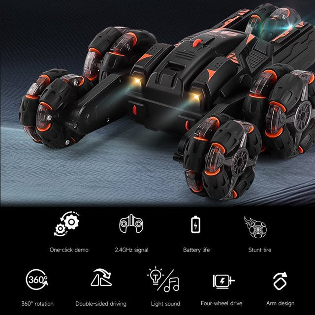 1:16 2.4G HORIZONTAL DRIVING 360° FREE STUNT ROTATION CAR