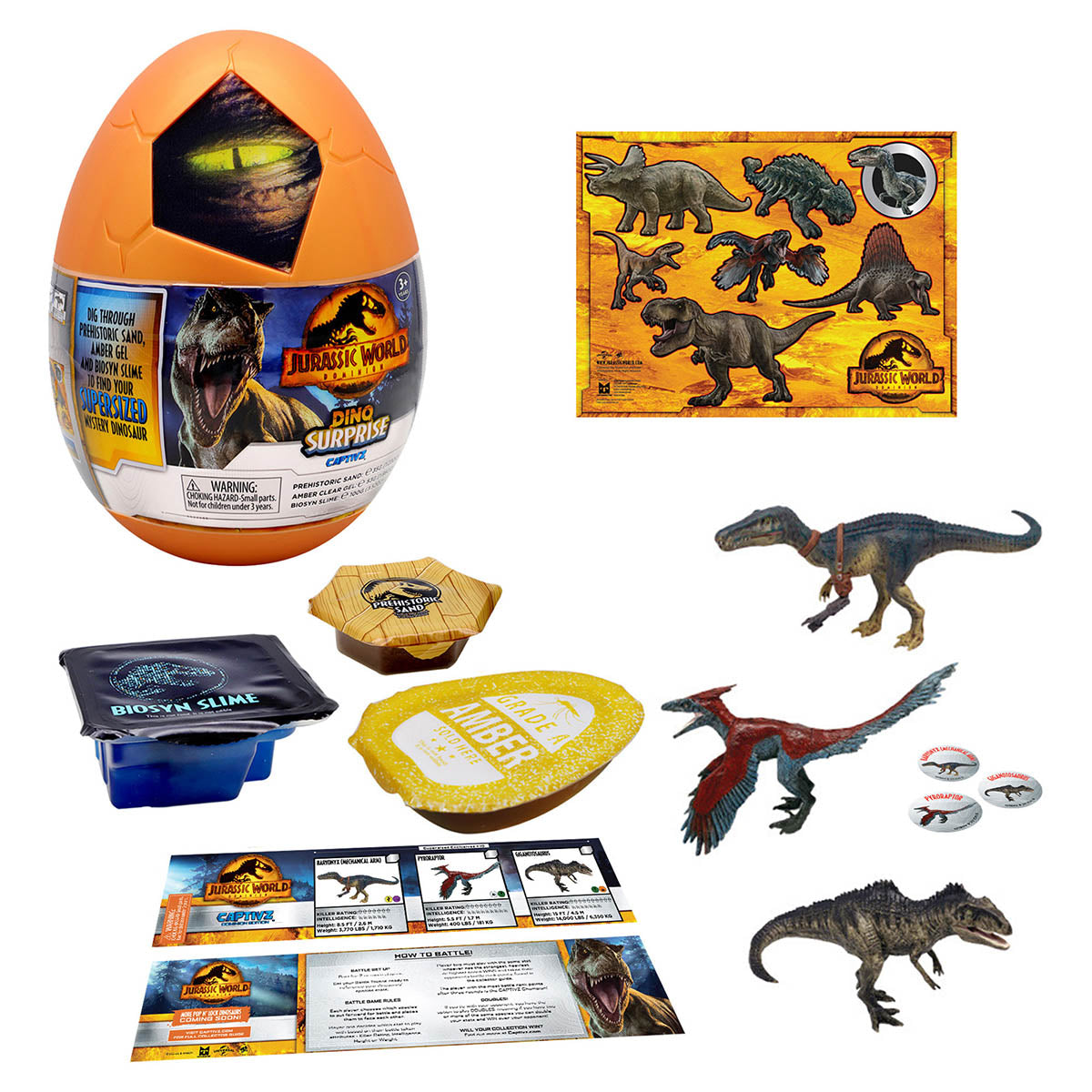 Jurassic CAPTIVZ Dominion Edition بيضة المفاجآت