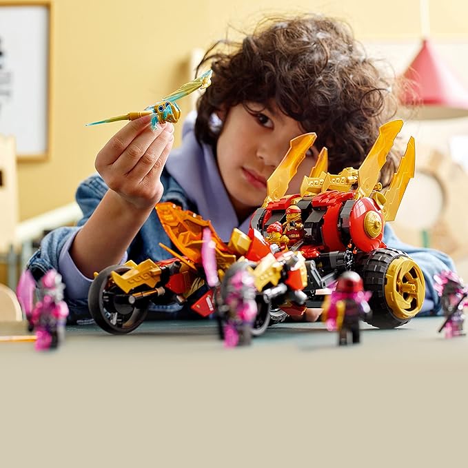 LEGO NINJAGO Kai’s Golden Dragon Raider 71773 Building Kit (624 Pieces)
