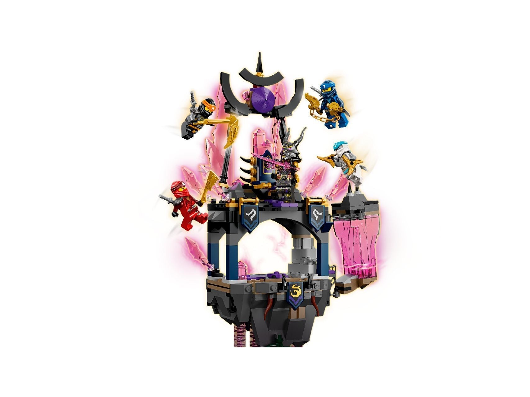LEGO NINJAGO The Crystal King Temple 71771 Building Kit (703 Pieces)