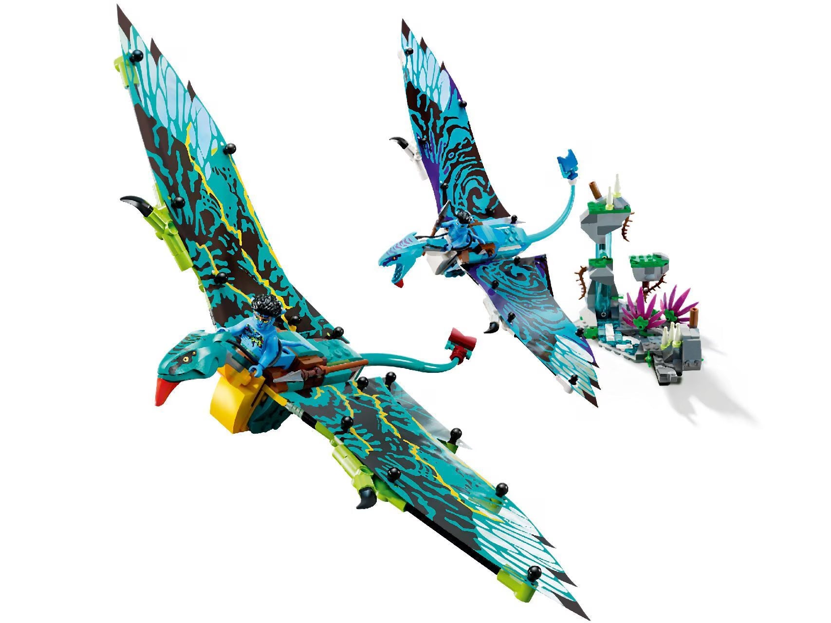 LEGO Avatar Jake & Neytiri’s First Banshee Flight 75572 Building Toy Set (572 Pcs)