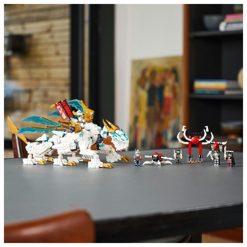 LEGO® NINJAGO® Zane’s Ice Dragon Creature 71786 Building Toy Set (973 Pieces)