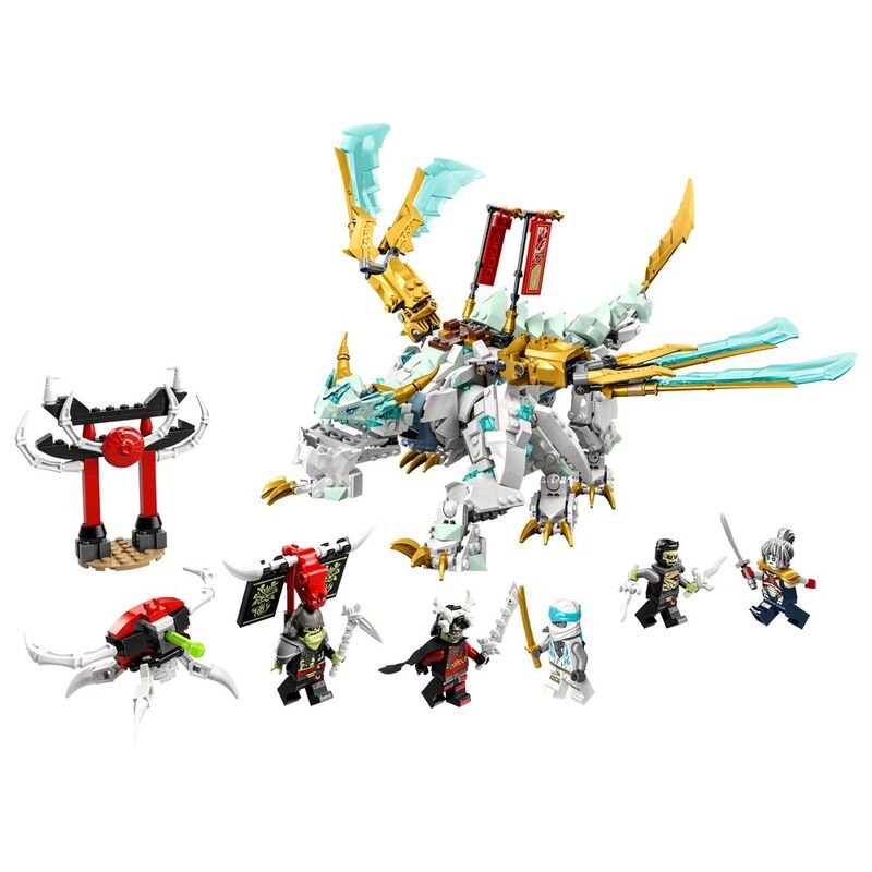 LEGO® NINJAGO® Zane’s Ice Dragon Creature 71786 Building Toy Set (973 Pieces)