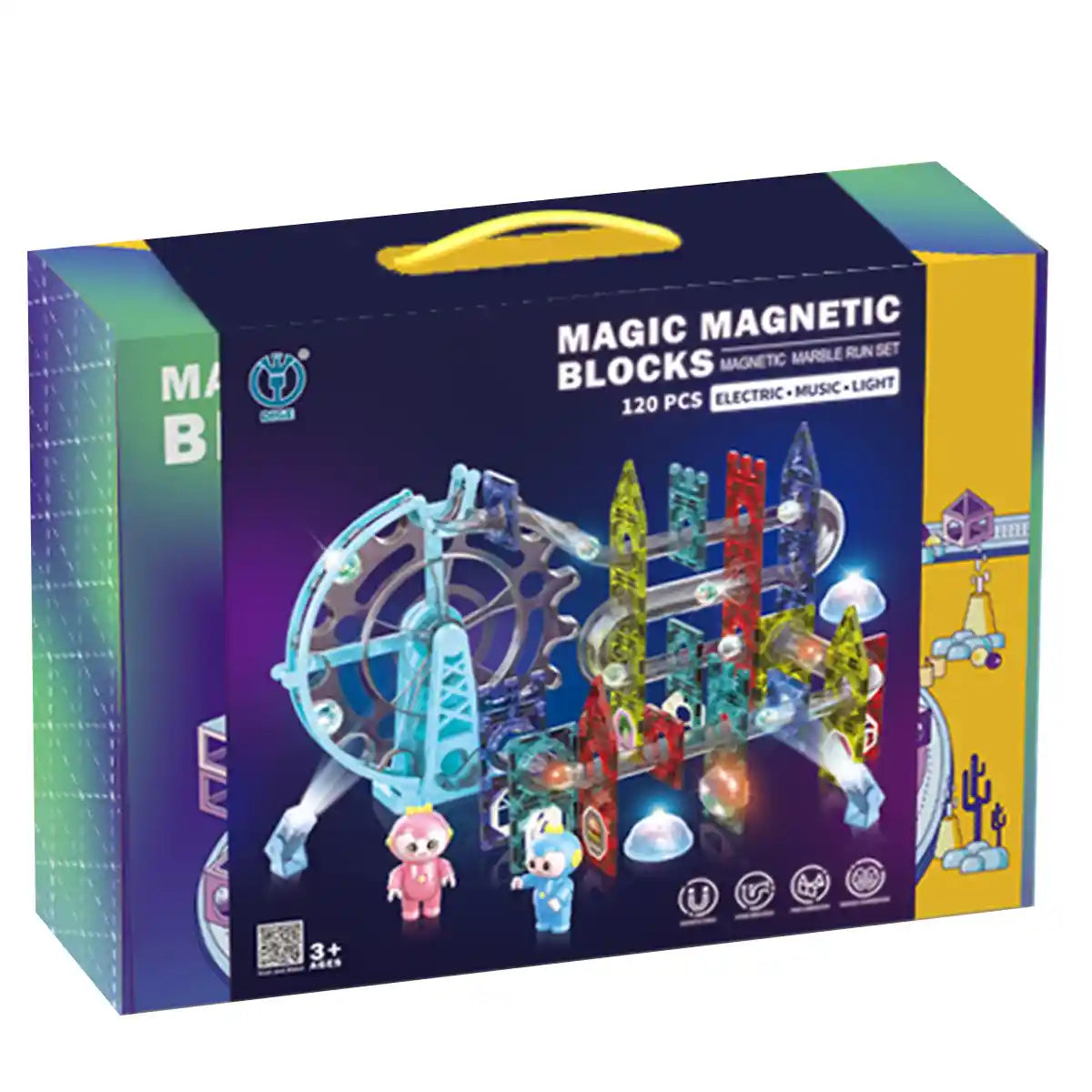 MAGNETIC BUILDING BLOCKS 120PCS 3YRS+