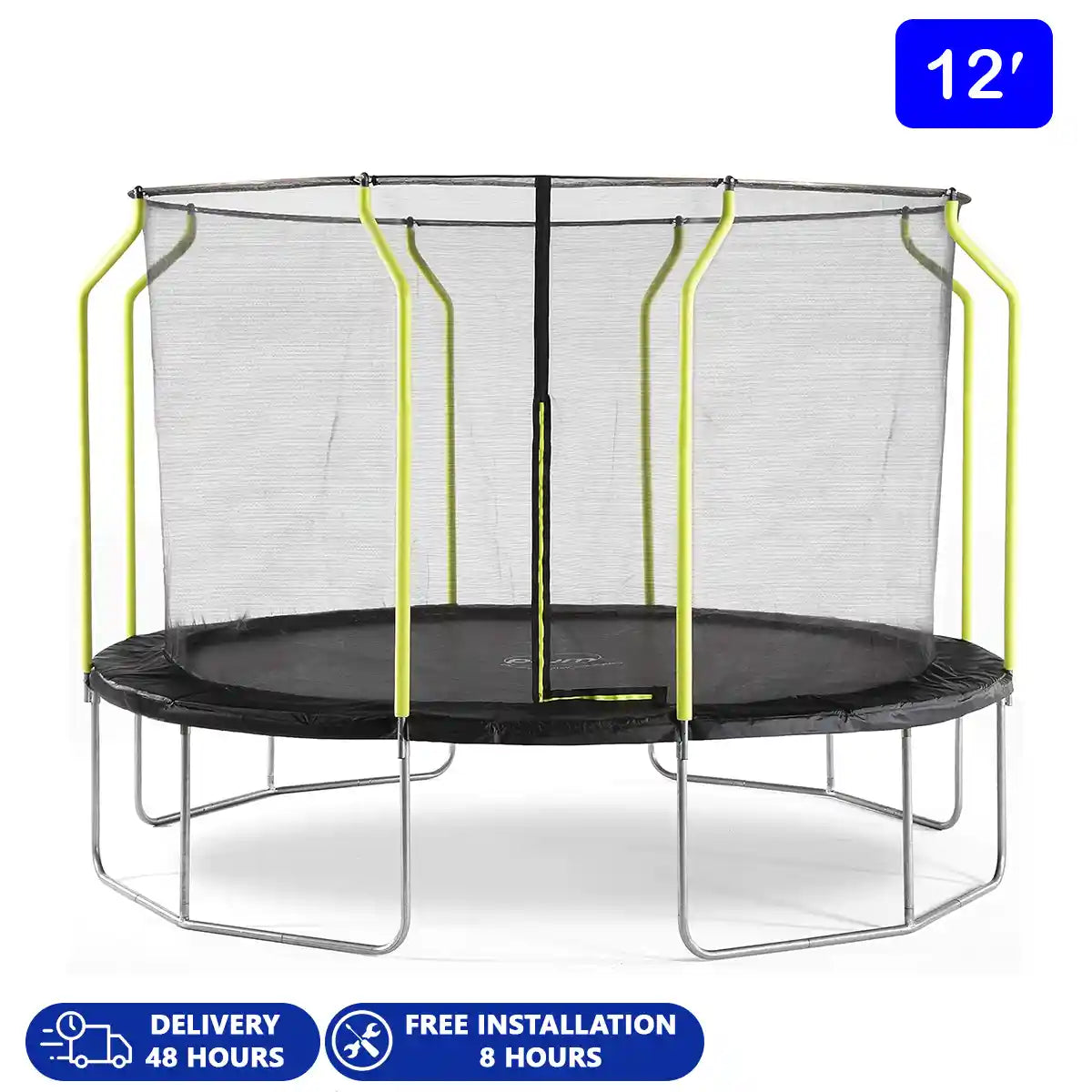 PLUM 12FT WAVE SPRINGSAFE TRAMPOLINE & ENCLOSURE PVC COLOR BOX 1 & 2