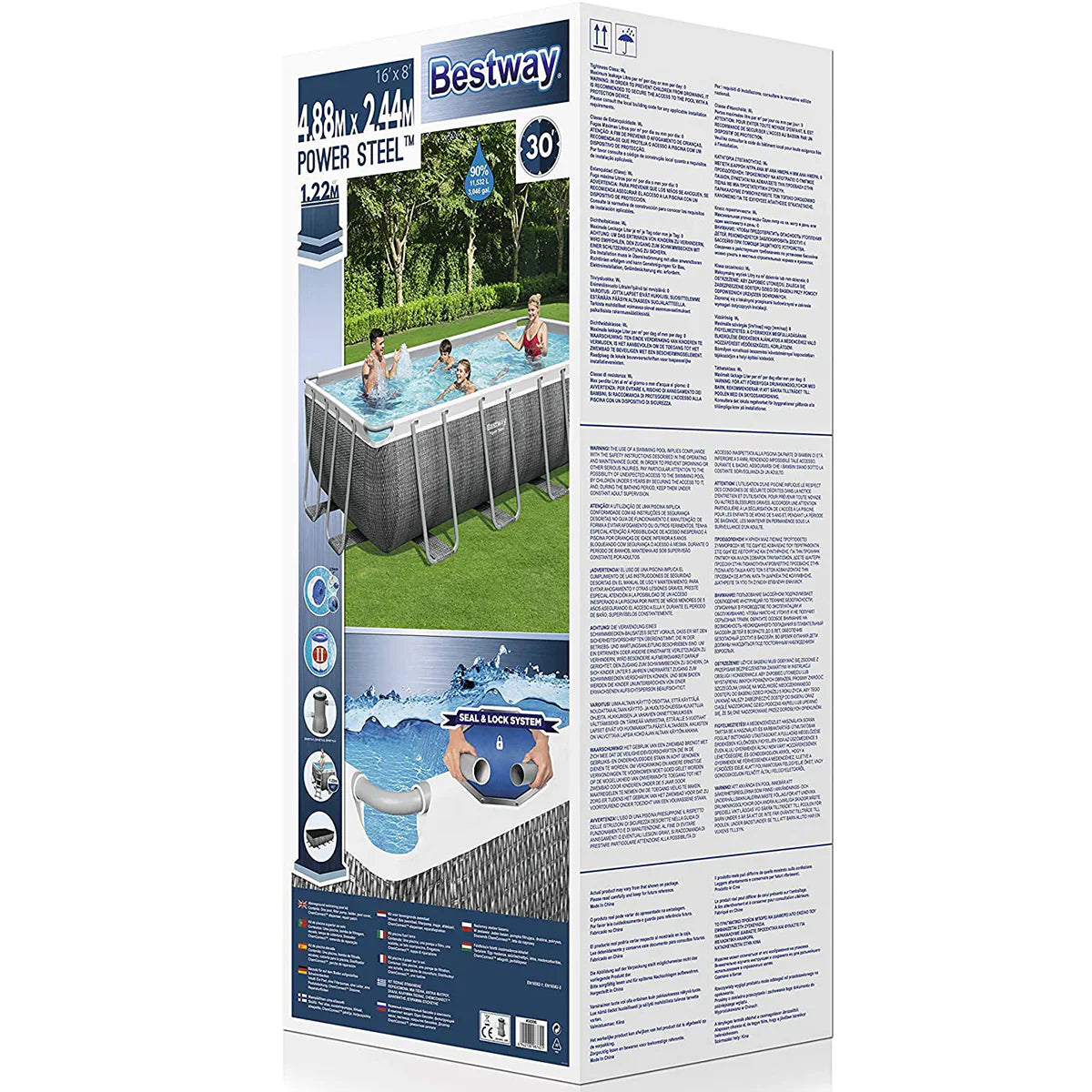 BWAY POOLSET POWERSTL 956X488X132CM