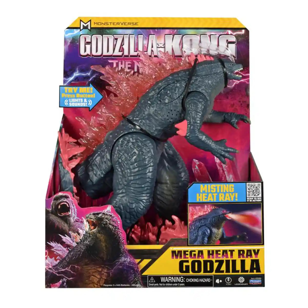 Godzilla vs. Kong Mega Fig. 13" w/Lights & Sounds Asst. 2 - Kiddy Zone