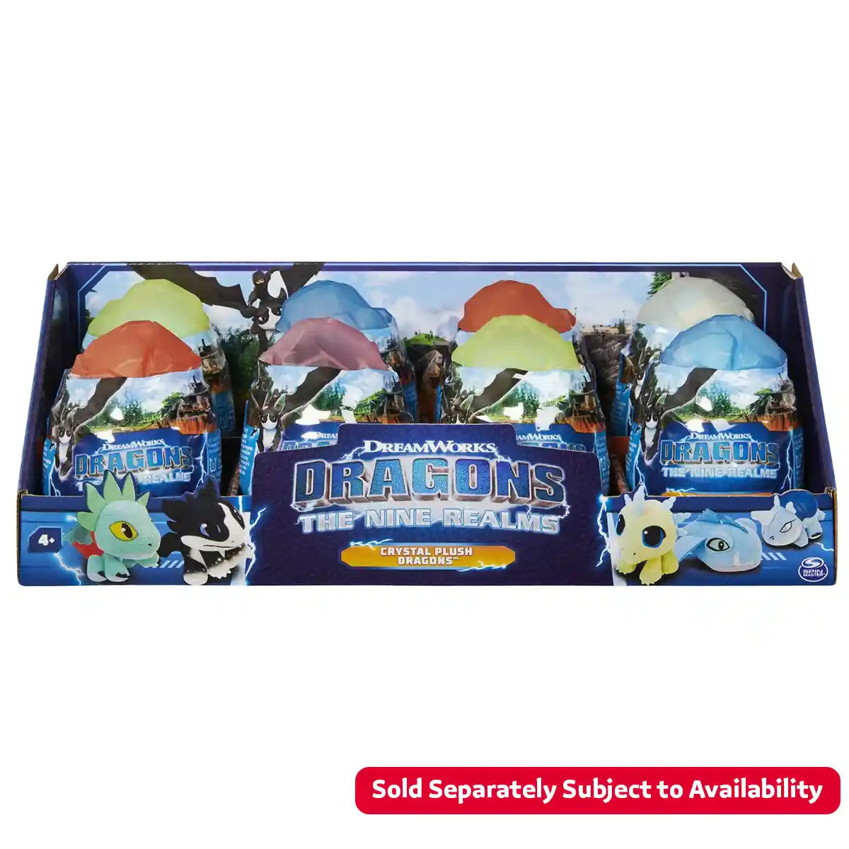 Dragons Realms Crystal Plush Asst. CDU - Kiddy Zone