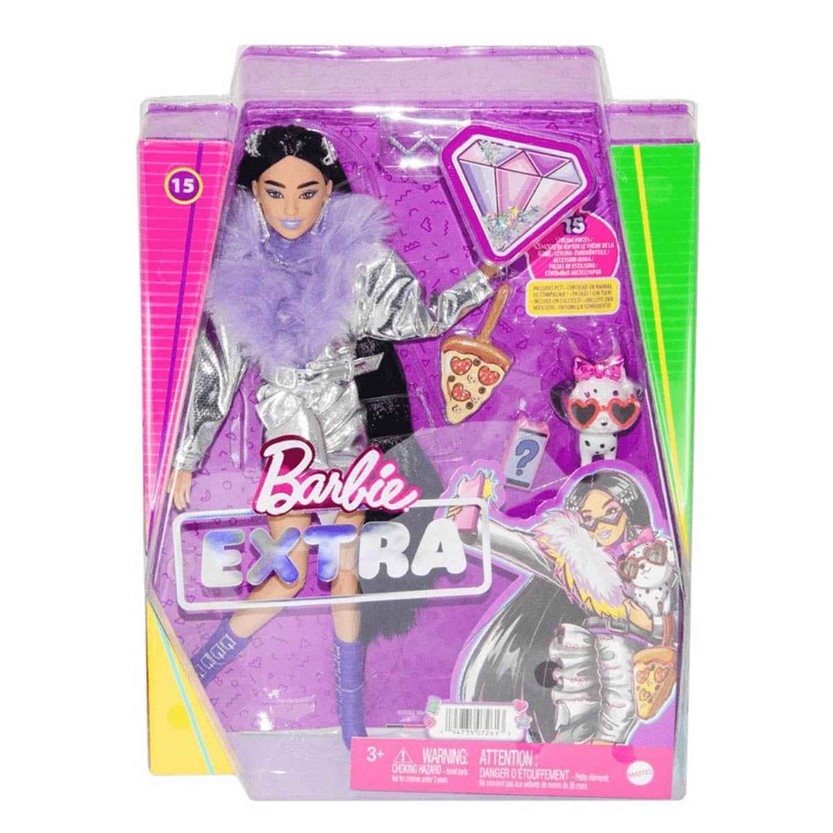 Barbie Extra Doll - Purple Fur Purple Boots - Kiddy Zone