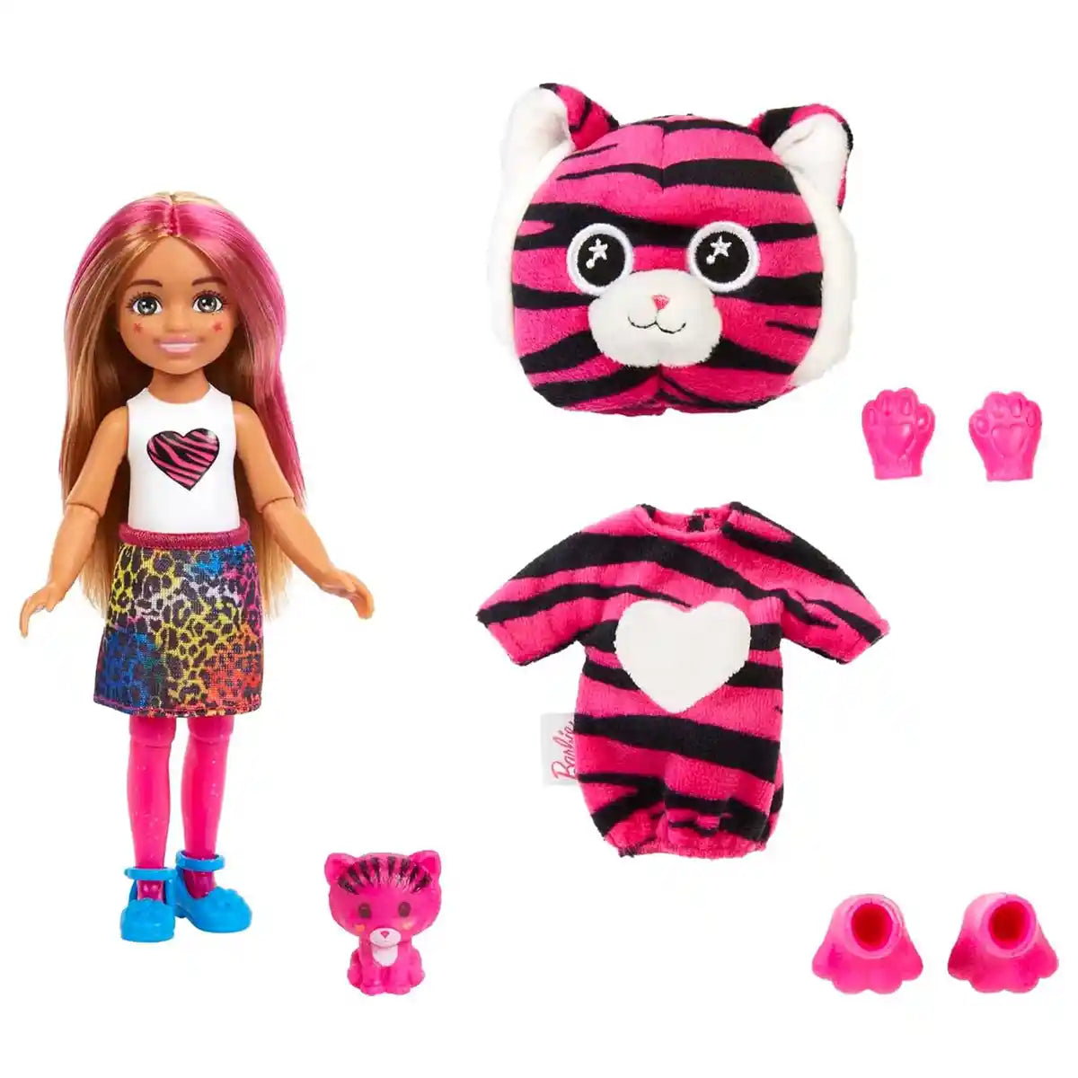 Barbie Chelsea Cutie Reveal Doll with Tiger Plush Costume - Kiddy Zone