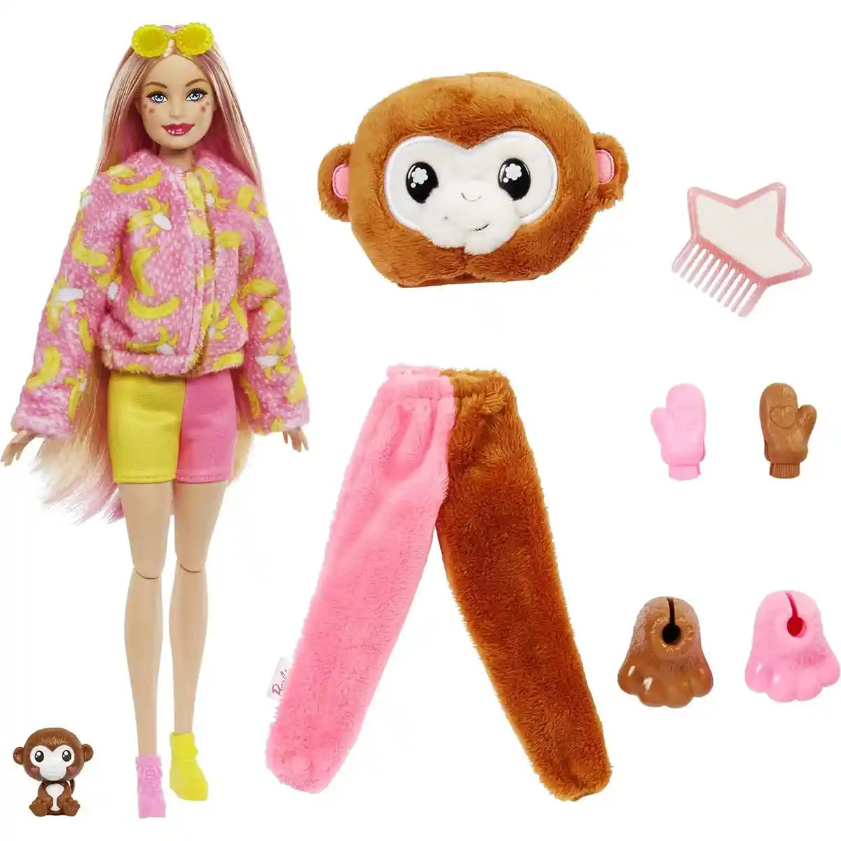 Barbie Cutie Reveal Barbie Jungle Friends Series - Monkey - Kiddy Zone