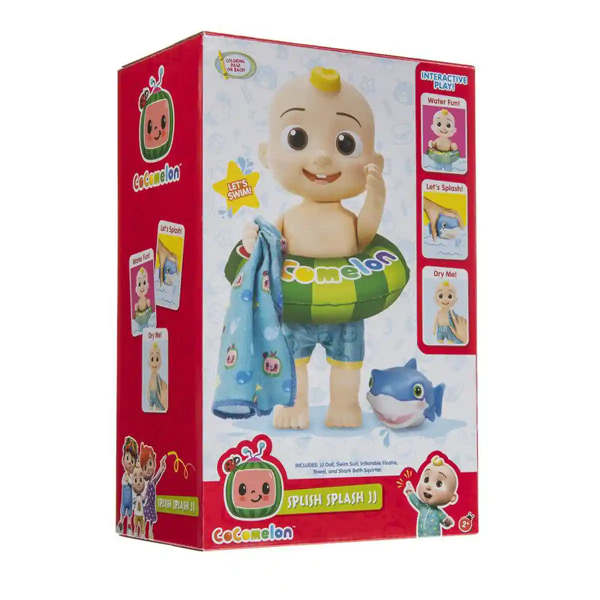 COCOMELON DOLL SPLISH SPLASH JJ 9 - 2yrs+ - Kiddy Zone
