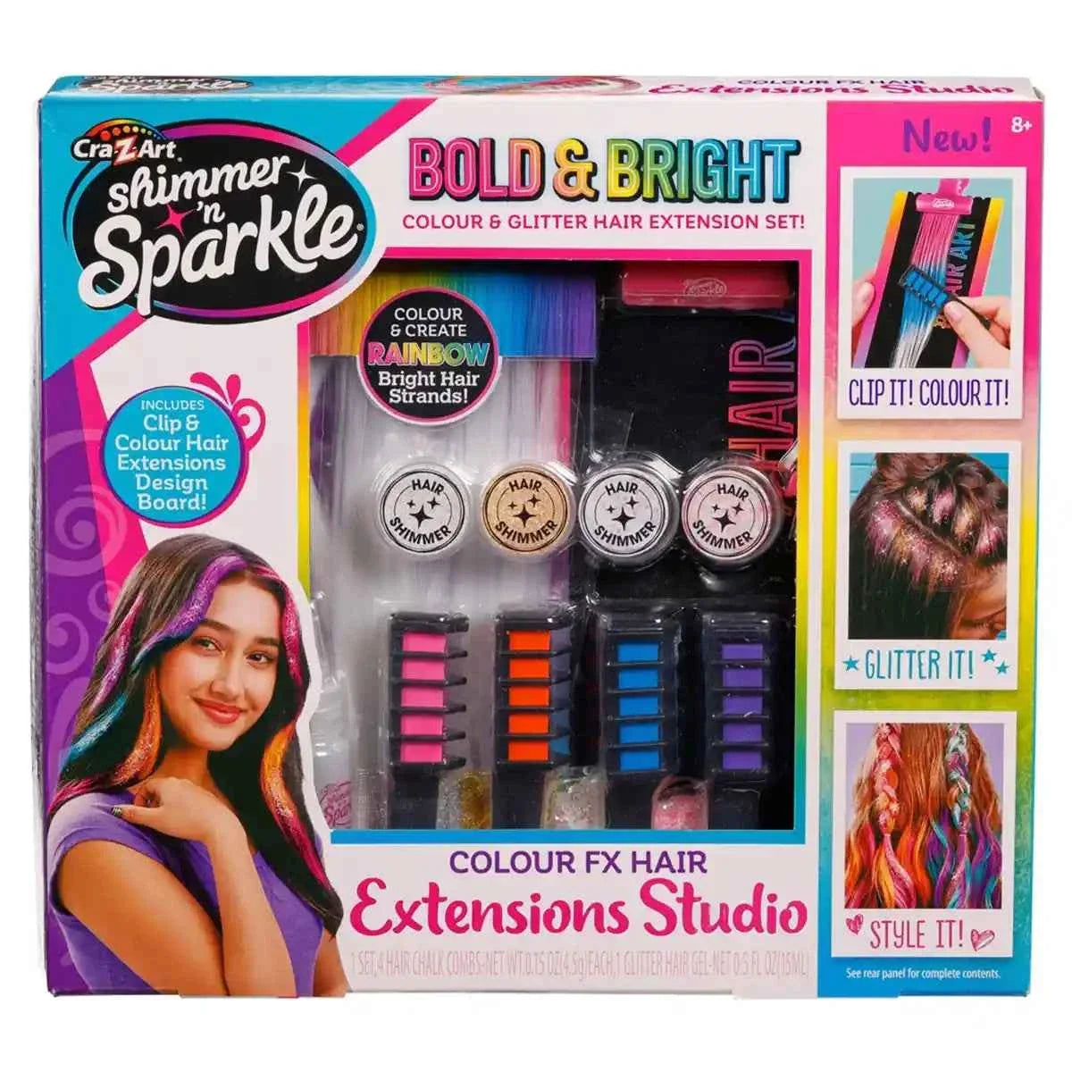 Shimmer N Sparkle Color FX Hair Extension Studio - Kiddy Zone