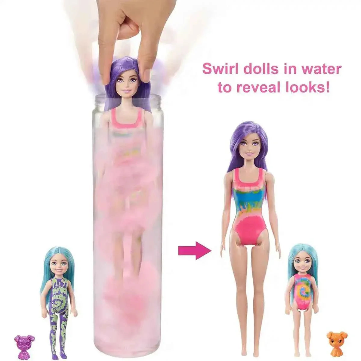 Barbie Color Reveal Tie-Dye Fa - Kiddy Zone