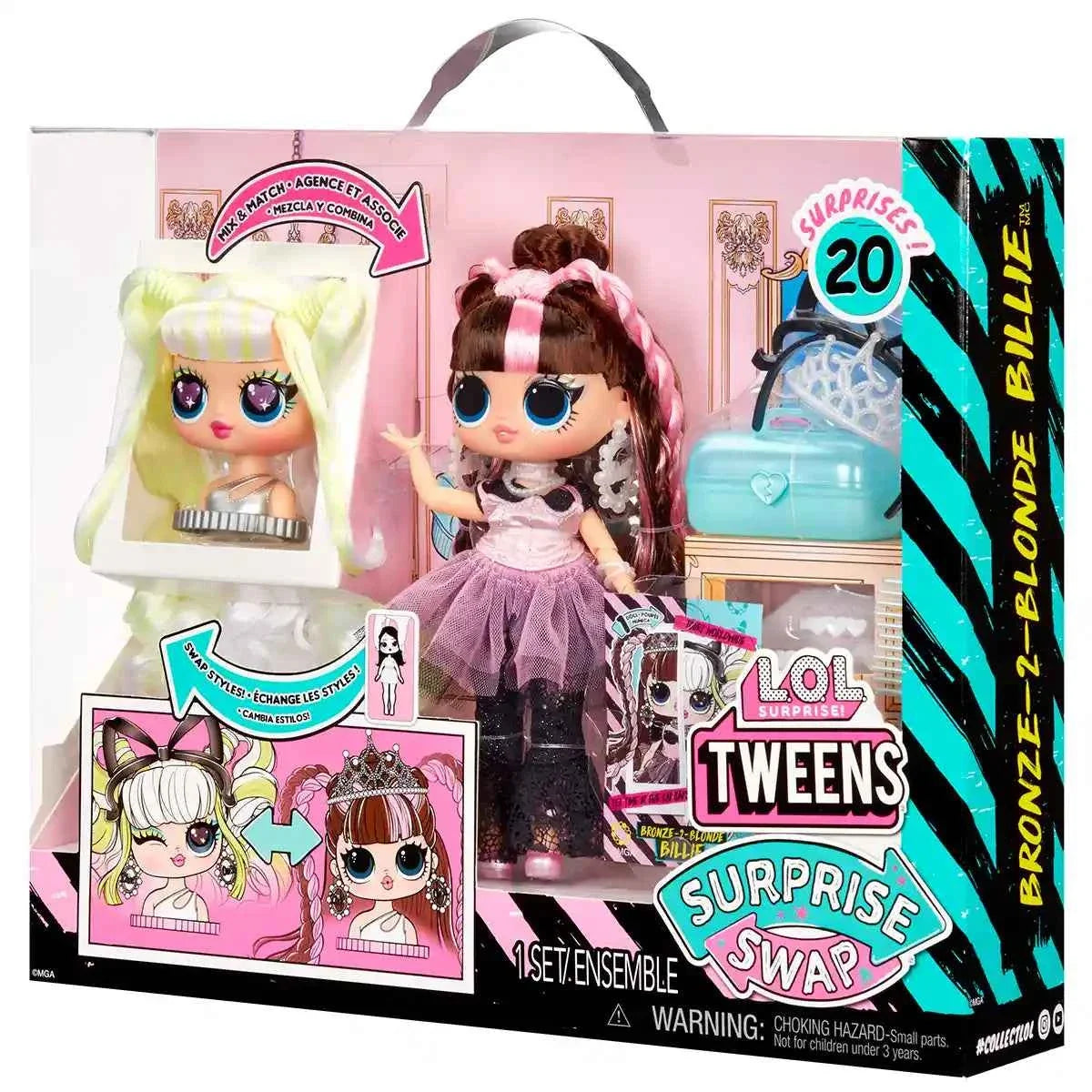 L.O.L. Surprise Tweens Surprise Swap Fashion Doll (Bronze-2-Blonde Billie) - Kiddy Zone