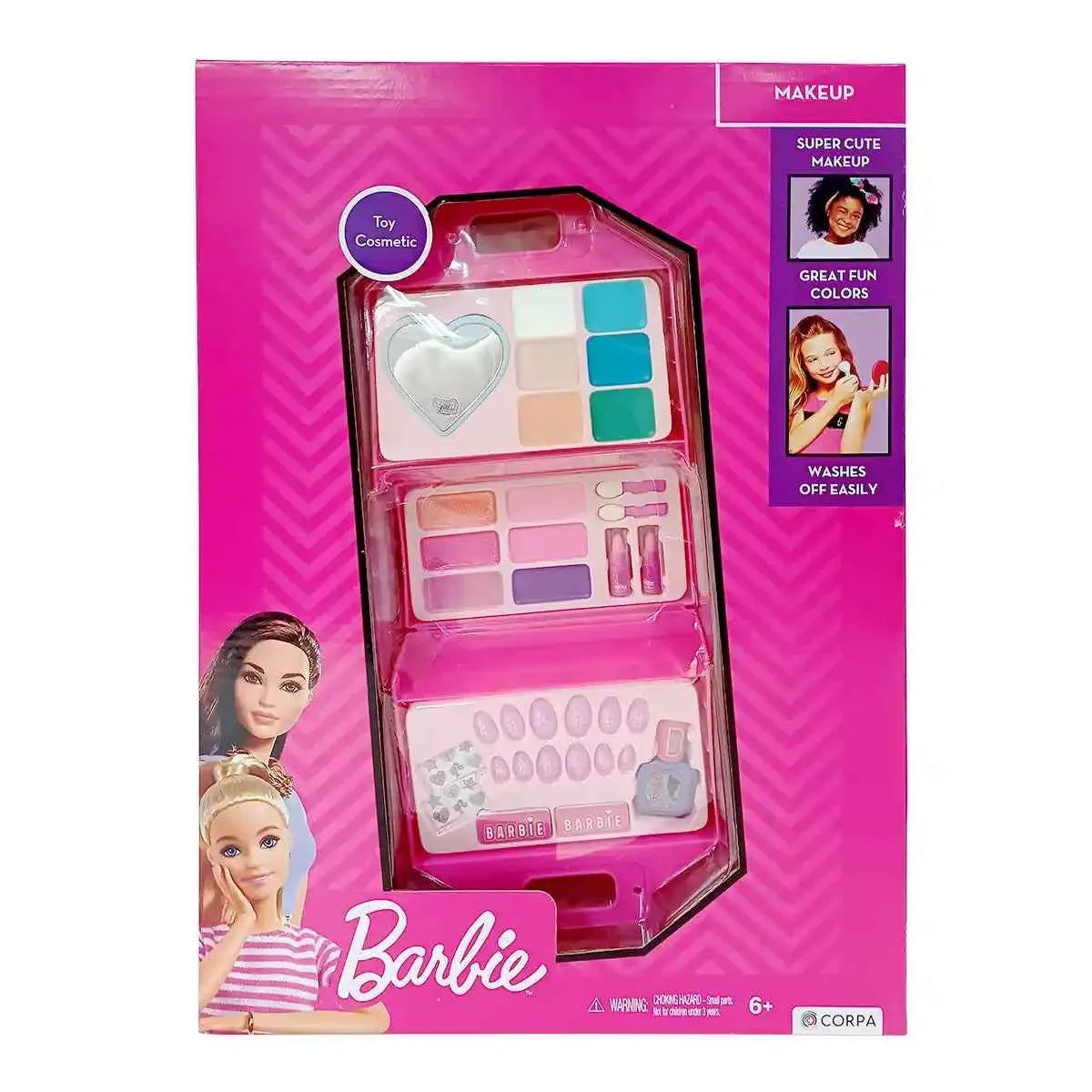 Barbie Big Handbag w/ Cosmetic Set - Kiddy Zone
