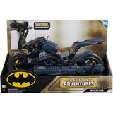 DC Batman Adv Batcycle & Acc (12"Scale) - Kiddy Zone