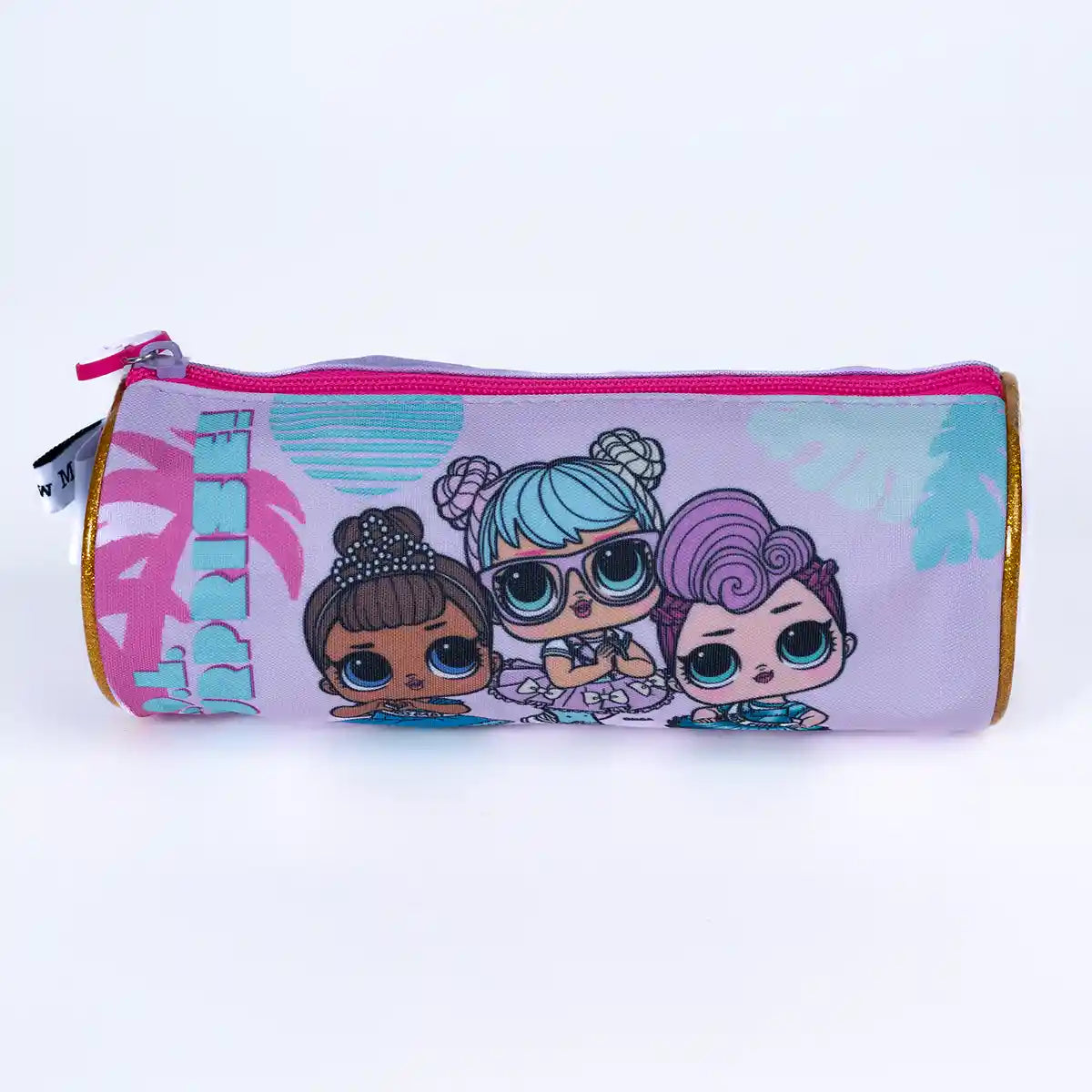 LOL Trolley Bag 2 Main Compartments and 2 Side Pockets 16 W/ LUNCH BAG& PENCIL CASE - Kiddy Zone