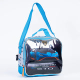 Lamborghini Trolley Bag 2 Main Compartments and 2 Side Pockets 16" W/ LUNCH BAG & PENCIL CASE - Kiddy Zone