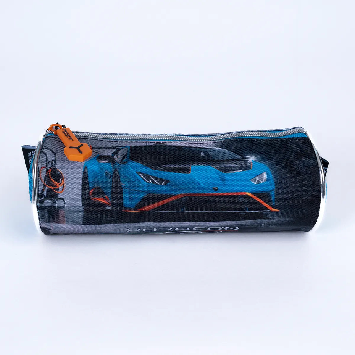 Lamborghini Trolley Bag 2 Main Compartments and 2 Side Pockets 16" W/ LUNCH BAG & PENCIL CASE - Kiddy Zone