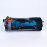 Lamborghini Trolley Bag 2 Main Compartments and 2 Side Pockets 16" W/ LUNCH BAG & PENCIL CASE - Kiddy Zone